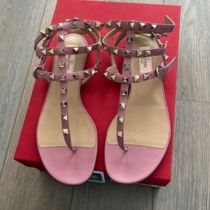 Valentino Pink Rockstud sandals Sz 38
